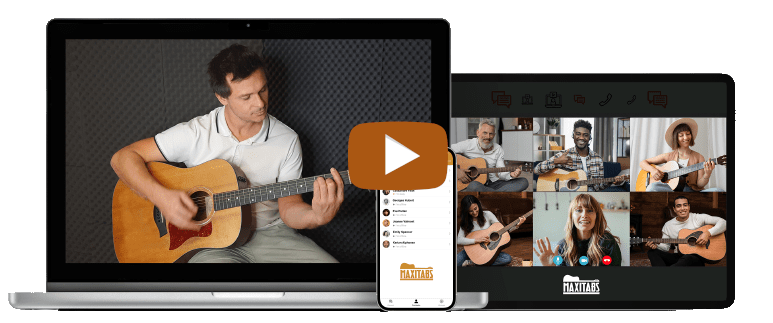 Vidéo de présentation des cours de guitare en ligne de Maxitabs