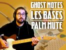 Ghost notes, palm mute guitare électrique