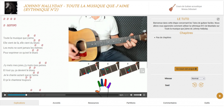 GUITARE ACOUSTIQUE LESSON visual data 2